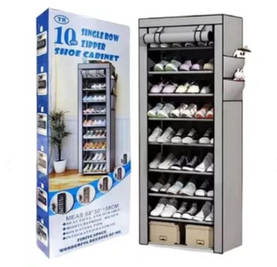 Zapatero 10 niveles con cremallera